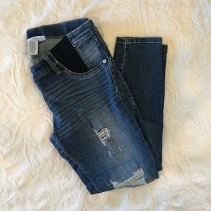 Target Maternity Distressed Skinny Jeans